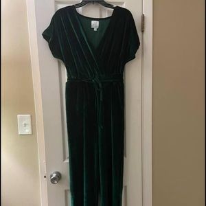 Velvet Green Jumpsuit